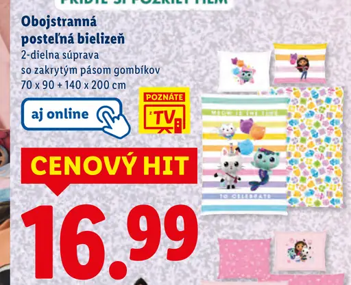 Gabby obojstranná posteľná bielizeň