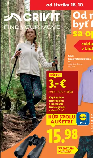 Crivit Flausová termomikina