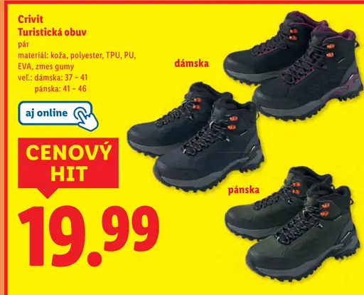 Crivit Turistická obuv