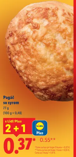 Lidl Pagáč so syrom