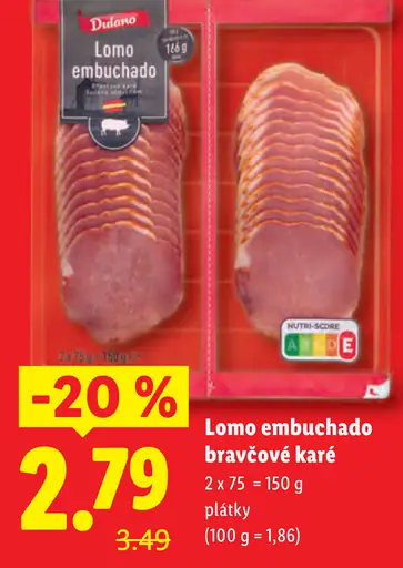Dulano Lomo embuchado bravčové karé