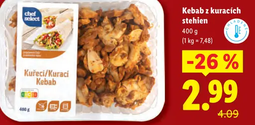 Chef Select Kebab z kuracích stehien
