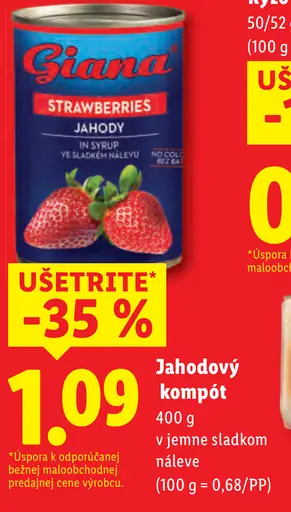 Giana Jahodový Kompót