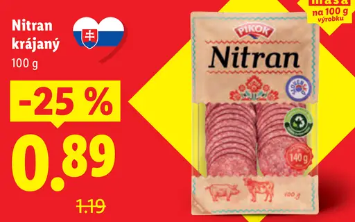 Nitran krájaný