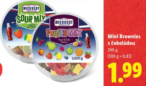 McEnnedy Mini Brownies s čokoládou
