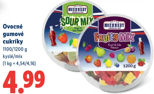 McEnnedy Ovocné gumové cukríky