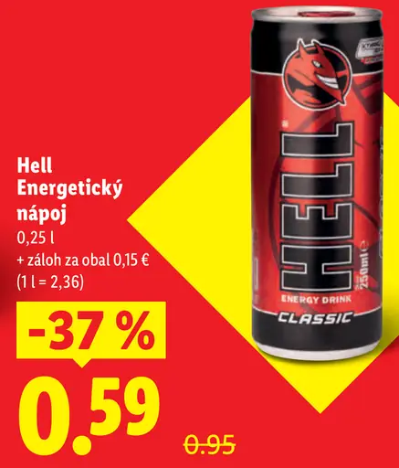 Hell energetický nápoj plechovka