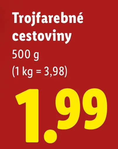 Halloween trojfarebné cestoviny