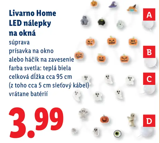Livarno Home LED nálepky na okná