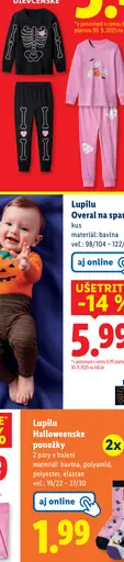 Lupilu Overal na spanie