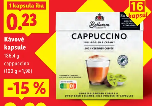 Bellarom Kávové kapsule Cappuccino