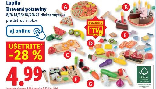 Lupilu Drevené potraviny