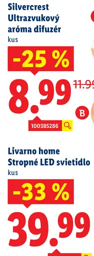 Silvercrest Ultrazvukový aróma difuzér