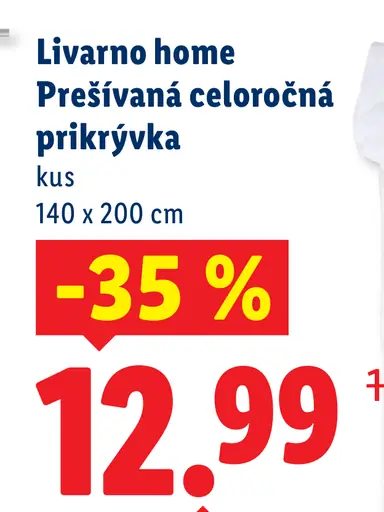 Livarno Home Prešívaná celoročná prikrývka
