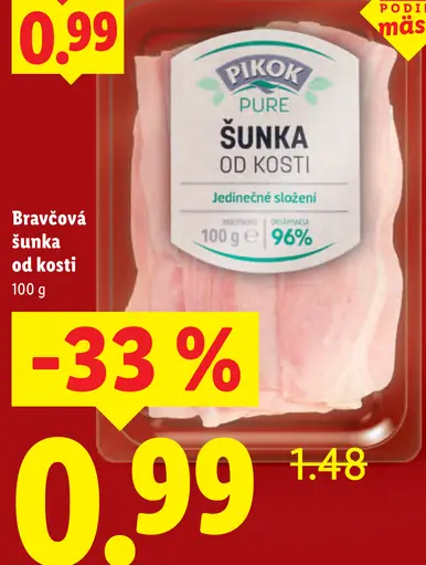 Pikok Bravčová šunka od kosti