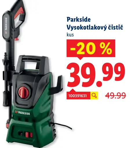 Parkside Vysokotlakový čistič