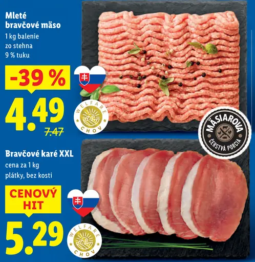 Mleté bravčové mäso XXL