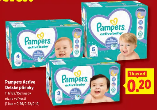 Pampers Active Detské plienky