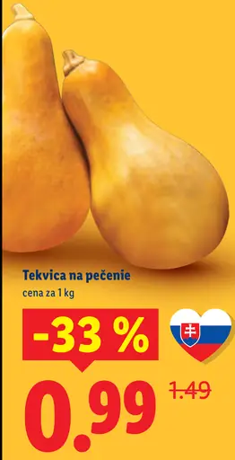 Tekvica na pečenie