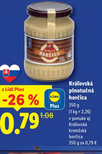 Kráľovská plnotučná horčica