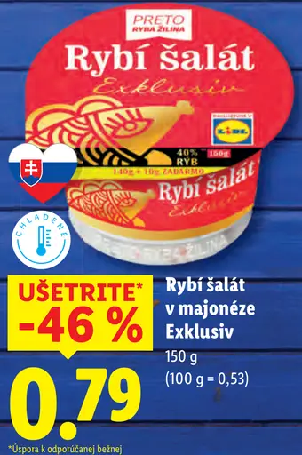 Rybí šalát v majonéze Exklusiv