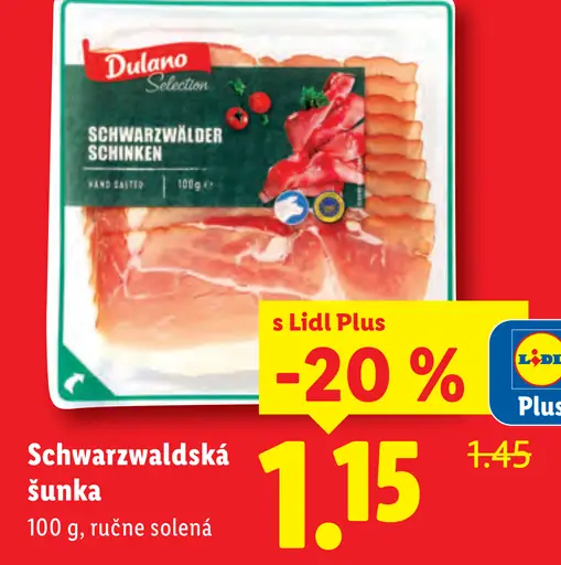 Dulano Schwarzwaldská šunka