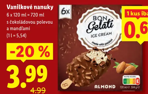 Vanilkové nanuky