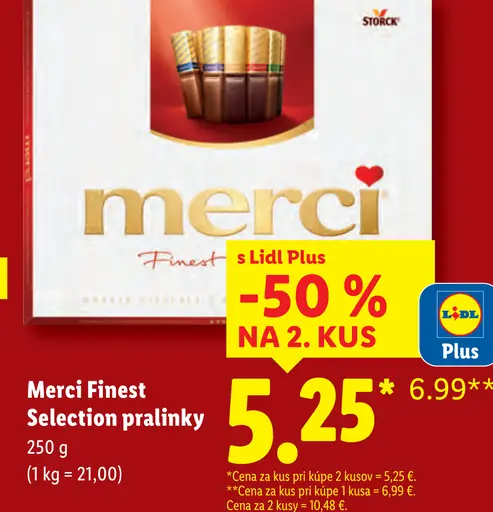Merci Finest Selection pralinky