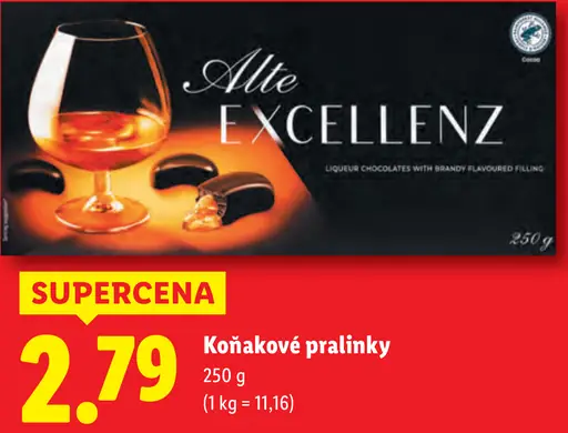 Alte Excellenz Koňakové pralinky