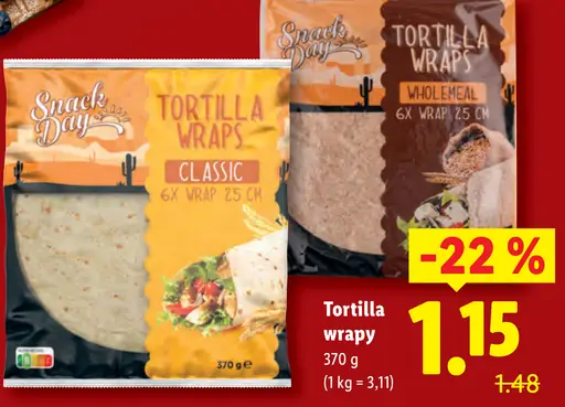 Snack Day Tortilla wraps