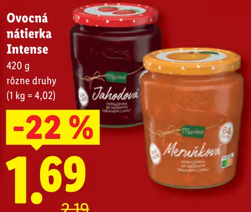 Ovocná nátierka Intense