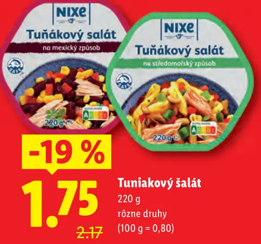Nixe Tuniakový šalát
