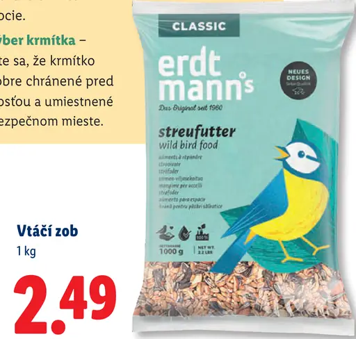 Erdtmann's Vtáčí zob