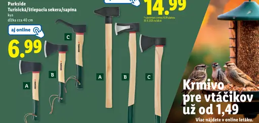 Parkside Turistická/štiepacia sekera/sapína