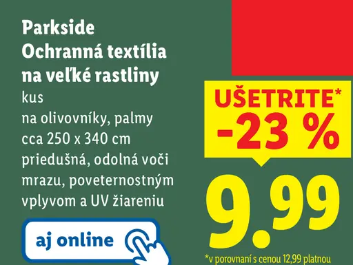 Parkside Ochranná textília na veľké rastliny