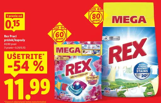 Rex Prací prášok/kapsuly
