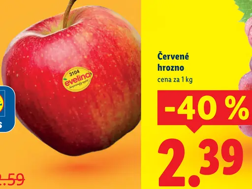 Červené jablká Evelina