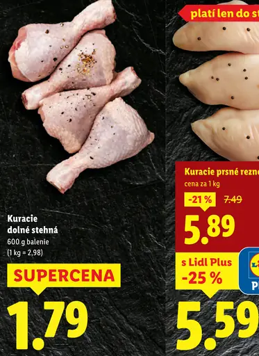 Kuracie dolné stehná