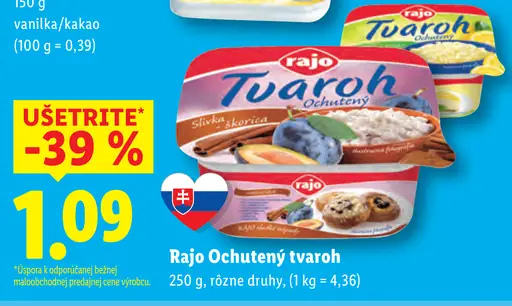 Rajo tvaroh ochutený