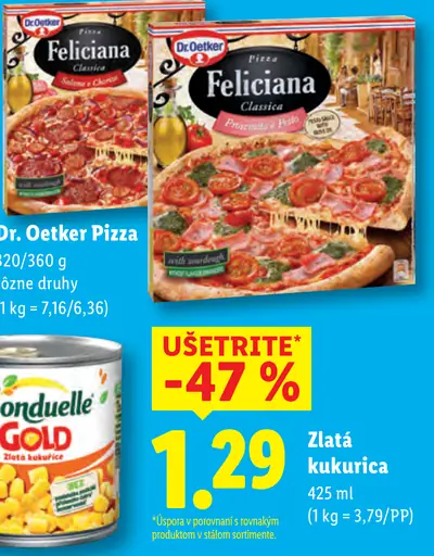 Dr. Oetker Pizza rôzne druhy