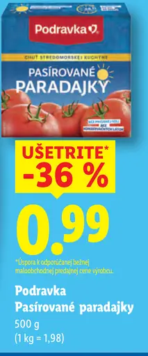 Podravka Pasírované paradajky