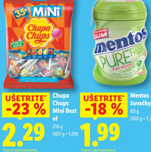 Chupa Chups Mini Best of lízanky