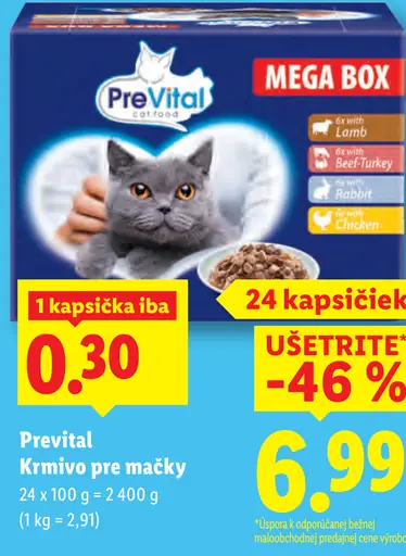 Prevital Krmivo pre mačky