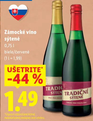 Zámocké víno sýtené