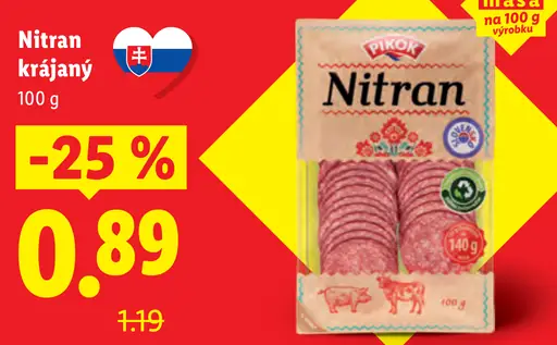 Nitran krájaný