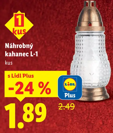 Náhrobný kahanec L-1
