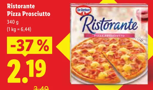 Ristorante Prosciutto pizza
