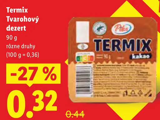 Termix tvarohový dezert