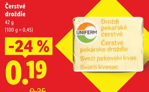 Čerstvé droždie