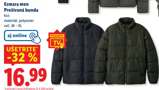 Esmara men Prešívaná bunda